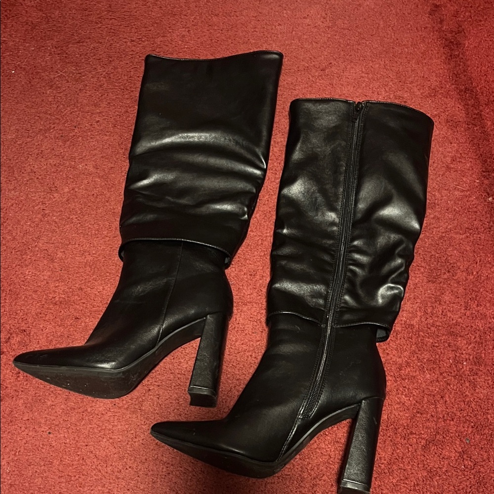 Elegant Black Knee-High Boots